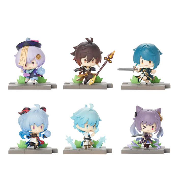 Genshin Impact Battle Scene Collection Mini Figures Liyue Edition 6 cm - 1 Unidade